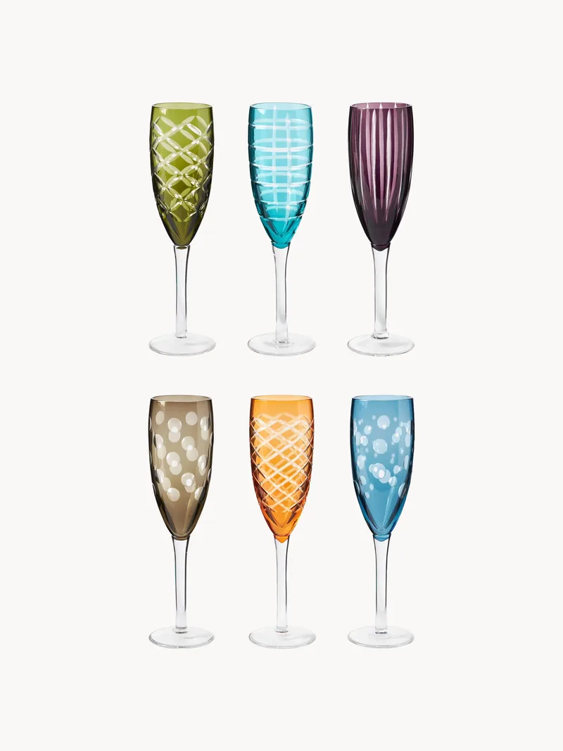 Champagneglazen Cuttings, 6-delig by Pols Potten – product photo