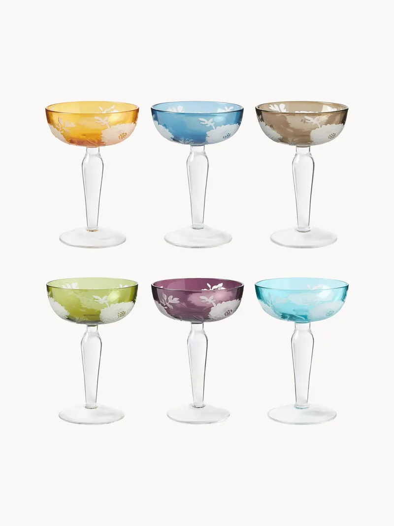Champagneglazen Peony, 6-delig by Pols Potten – product photo