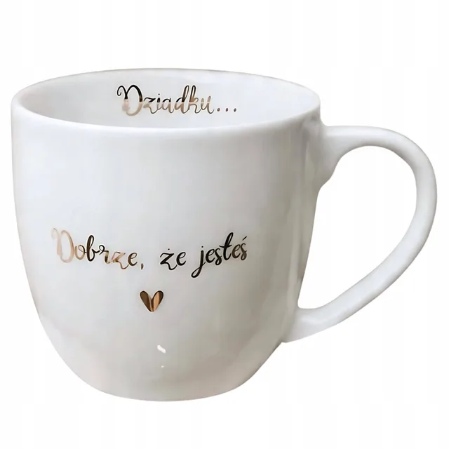 Gouden Mok 300ml 'Lieve Opa, Fijn Dat Je Bestaat'
