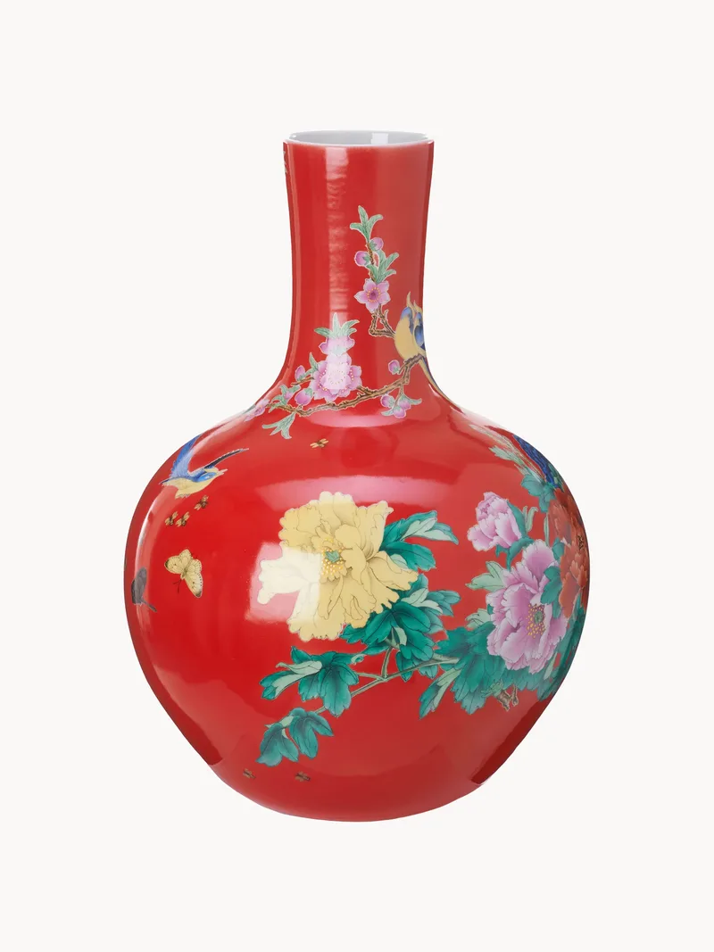 Handbeschilderde porseleinen vaas Ball, H 57 cm de Pols Potten – photo du produit
