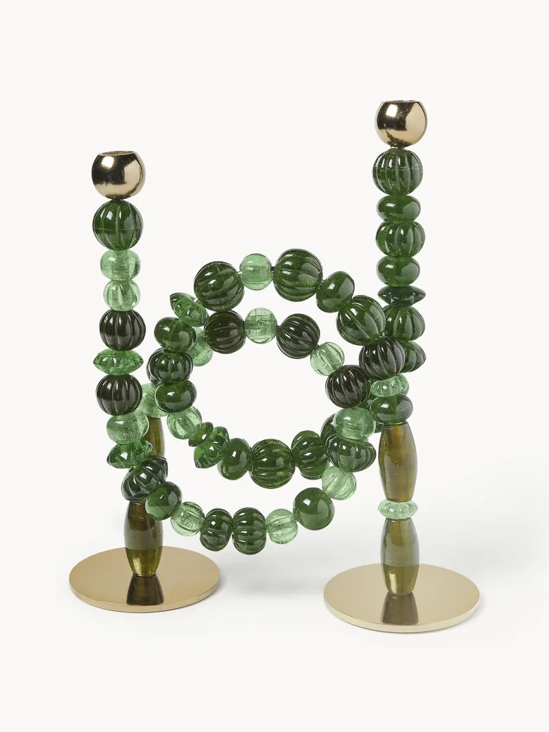 Handgemaakte kaarshouder Beads van Pols Potten – productfoto