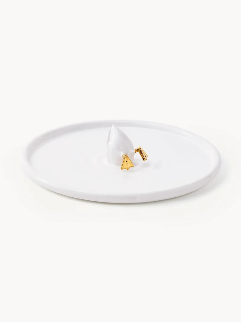 Handgemaakte serveerplateau Diving Duck van keramiek by Pols Potten – product photo