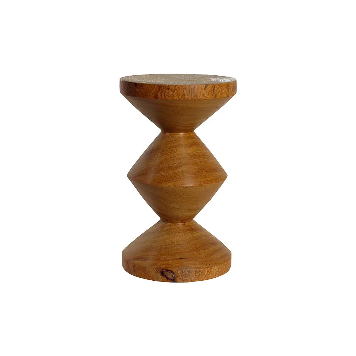 Hocker Zig Zag - Holz natur - Dimbholz - Designer Pols Potten Studio by Pols Potten – product photo