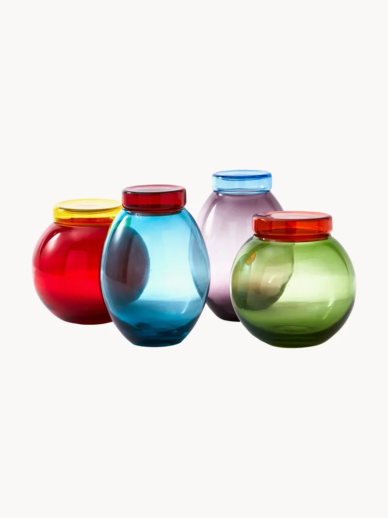 Potten Bloated met deksels, 4 stuks by Pols Potten – product photo