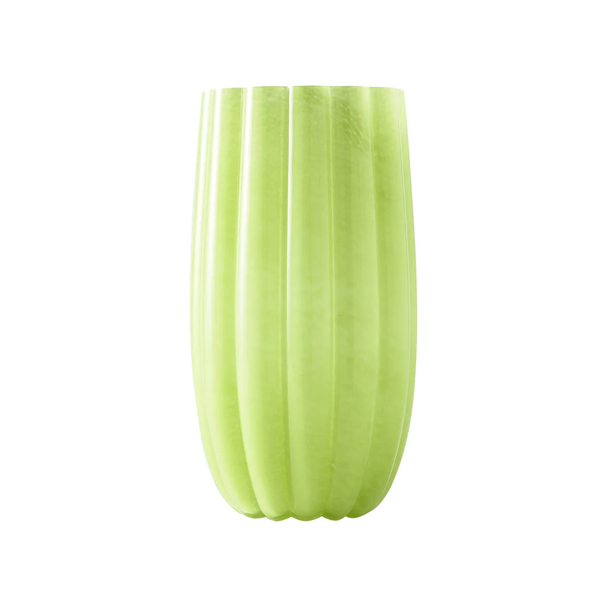 Vase Melon - Grün - Bemaltes Glas van Pols Potten – productfoto
