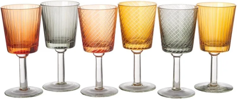 Wine Glass Library Glazenset 6 Stuks van Pols Potten in Multi – productfoto
