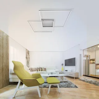 Inigo - LED plafondlamp met afstandsbed. 68 cm by Q-Smart-Home in Zilvergrijs, White – product photo 1 of 5
