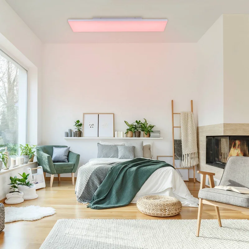 Paul Neuhaus Frameless plafondlamp RGBW 120x30cm by Q-Smart-Home in White – product photo 3 of 5