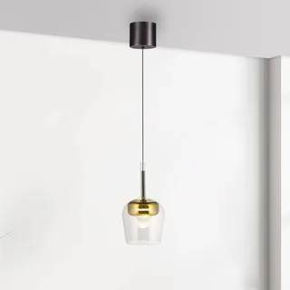 Paul Neuhaus Hanglamp Q-Kon goudkleurig Ø 21 cm van Q-Smart-Home in Goud, Helder – productfoto 3 van 5
