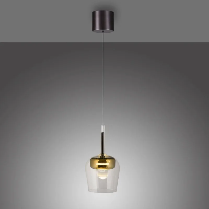 Paul Neuhaus Hanglamp Q-Kon goudkleurig Ø 21 cm van Q-Smart-Home in Goud, Helder – productfoto 4 van 5