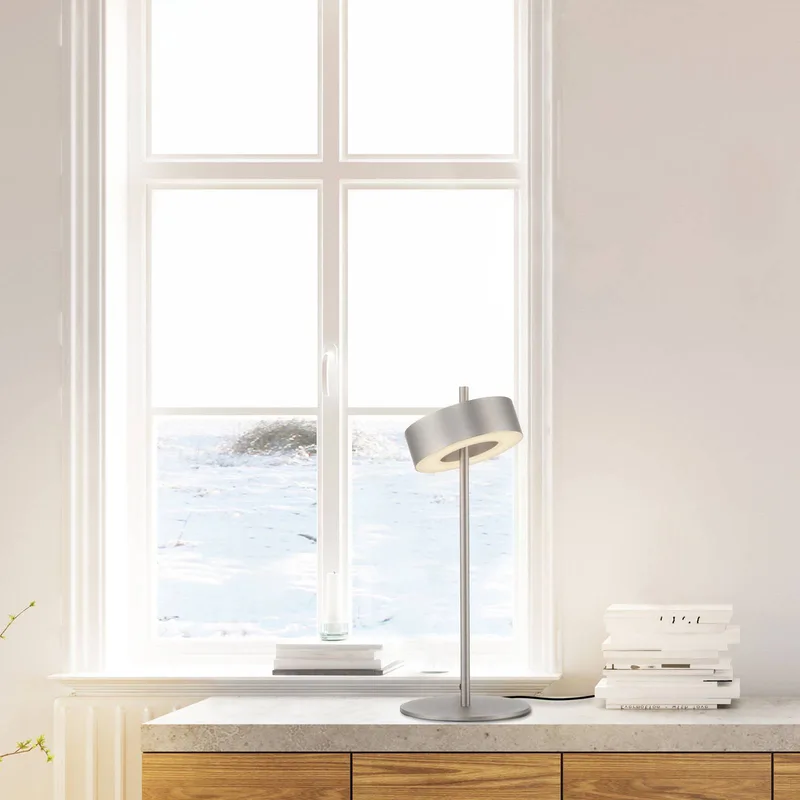 Paul Neuhaus LED tafellamp Q-Rotate 40 cm van Q-Smart-Home in Aluminium – productfoto 2 van 5