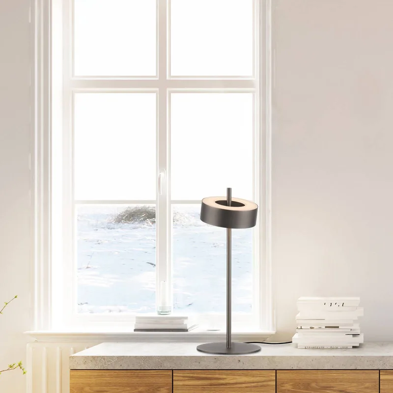 Paul Neuhaus LED-bordslampa Q-Rotate mörkbrun 40 cm från Q-Smart-Home i Donkerbruin metallic – produktbild 2 av 5