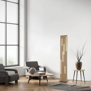 Paul Neuhaus LED vloerlamp Q-Acoustic hout hoogte 162 cm by Q-Smart-Home in Licht hout, Black – product photo 3 of 5