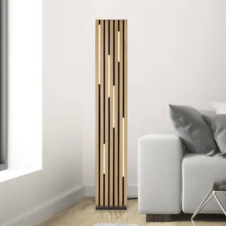 Paul Neuhaus LED vloerlamp Q-Acoustic hout hoogte 162 cm by Q-Smart-Home in Licht hout, Black – product photo 1 of 5