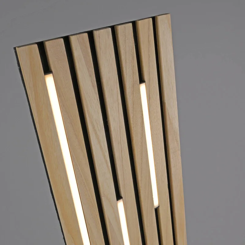 Paul Neuhaus LED vloerlamp Q-Acoustic hout hoogte 162 cm by Q-Smart-Home in Licht hout, Black – product photo 5 of 5