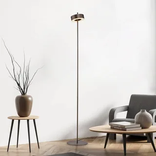 Paul Neuhaus LED vloerlamp Q-Rotate donkerbruin 140 cm van Q-Smart-Home in Donkerbruin metallic – productfoto 1 van 5