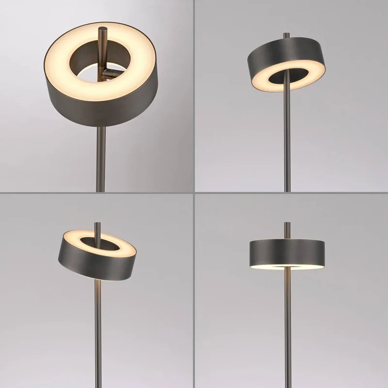 Paul Neuhaus LED vloerlamp Q-Rotate donkerbruin 140 cm van Q-Smart-Home in Donkerbruin metallic – productfoto 4 van 5