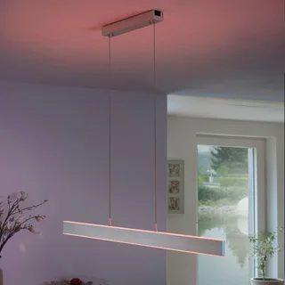 Paul Neuhaus Q-Adriana LED-hængelampe up/down fra Q-Smart-Home i Gesatineerd aluminium – produktbillede 1 af 5