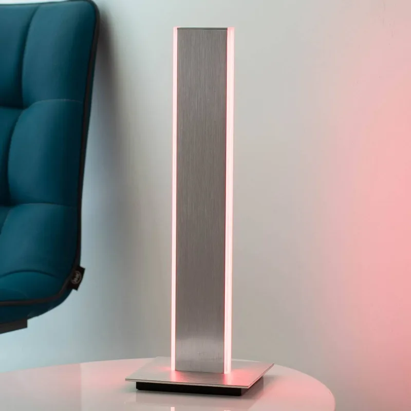 Paul Neuhaus Q-Adriana LED tafellamp, hoogte 40cm by Q-Smart-Home in Gesatineerd aluminium – product photo