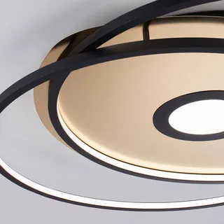 Paul Neuhaus Q-AMIRA LED plafondlamp ovaal, zwart van Q-Smart-Home in Zwart, Goud – productfoto 5 van 5
