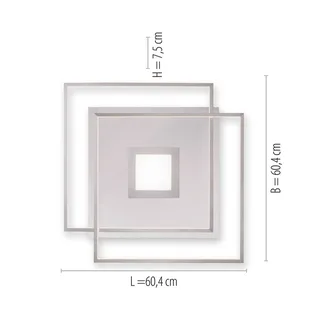 Paul Neuhaus Q-AMIRA LED plafondlamp, zilver by Q-Smart-Home in Silver, Staal – product photo 3 of 5
