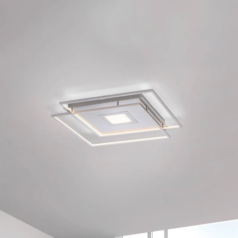 Paul Neuhaus Q-AMIRA LED plafondlamp, zilver by Q-Smart-Home in Silver, Staal – product photo