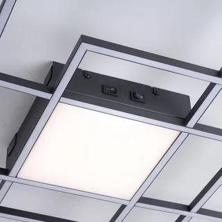 Paul Neuhaus Q-ASMIN LED plafondlamp, 80 x 80 cm van Q-Smart-Home in Zwart, Wit – productfoto 5 van 5