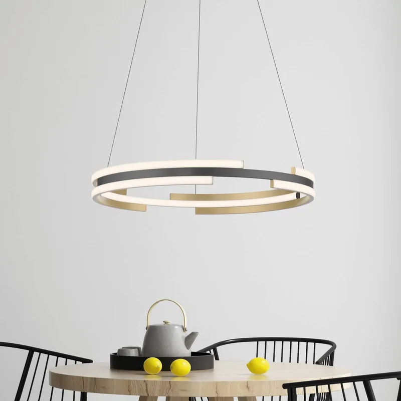 Paul Neuhaus Q-Beluga LED hanglamp, messing by Q-Smart-Home in Messing mat, Anthracite – product photo