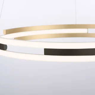Paul Neuhaus Q-Beluga LED hanglamp, messing by Q-Smart-Home in Messing mat, Anthracite – product photo 3 of 4