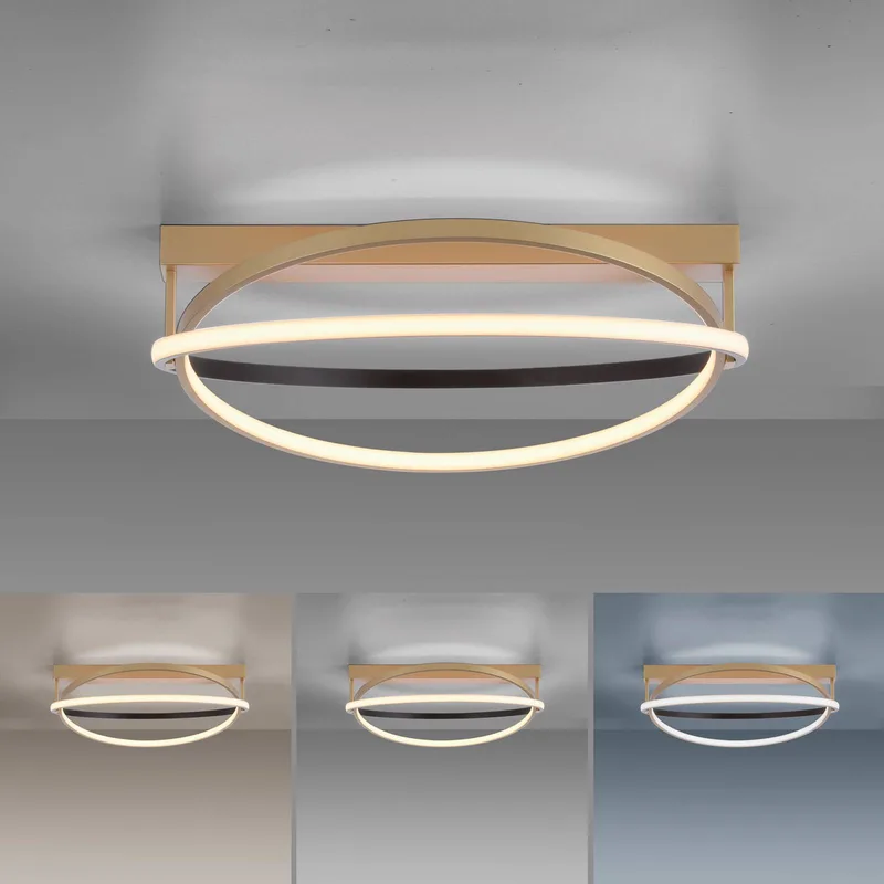 Paul Neuhaus Q-Beluga LED plafondlamp, messing von Q-Smart-Home in Mat messing – Produktfoto 5 von 5