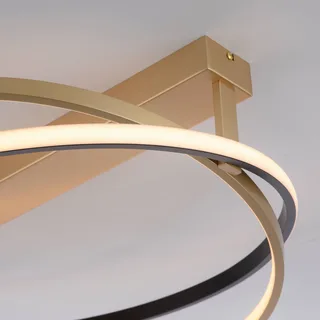 Paul Neuhaus Q-Beluga LED plafondlamp, messing von Q-Smart-Home in Mat messing – Produktfoto 4 von 5