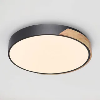 Paul Neuhaus Q-BILA LED plafondlamp, zwart/eiken by Q-Smart-Home in Black, Eiken, White – product photo 1 of 5
