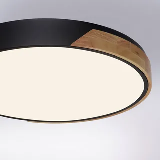 Paul Neuhaus Q-BILA LED plafondlamp, zwart/eiken by Q-Smart-Home in Black, Eiken, White – product photo 5 of 5