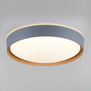 Paul Neuhaus Q-EMILIA LED plafondlamp, grijs/hout by Q-Smart-Home in Grey, Licht hout, White – product photo 1 of 5