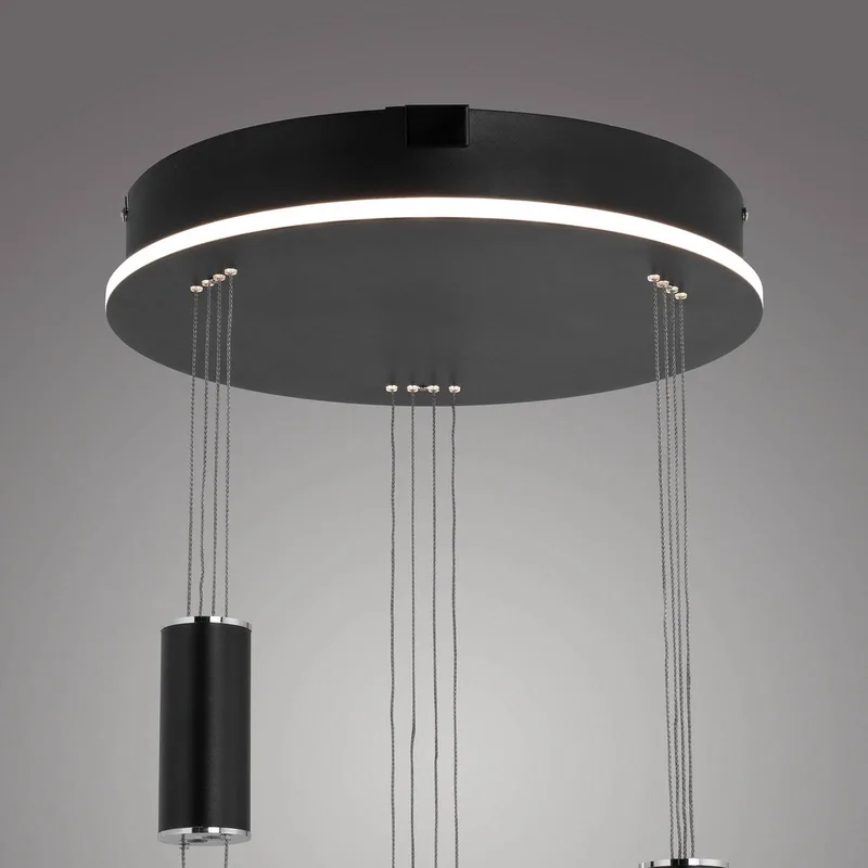 Paul Neuhaus Q-ETIENNE hanglamp rondel, zwart by Q-Smart-Home in Black, White – product photo 5 of 5