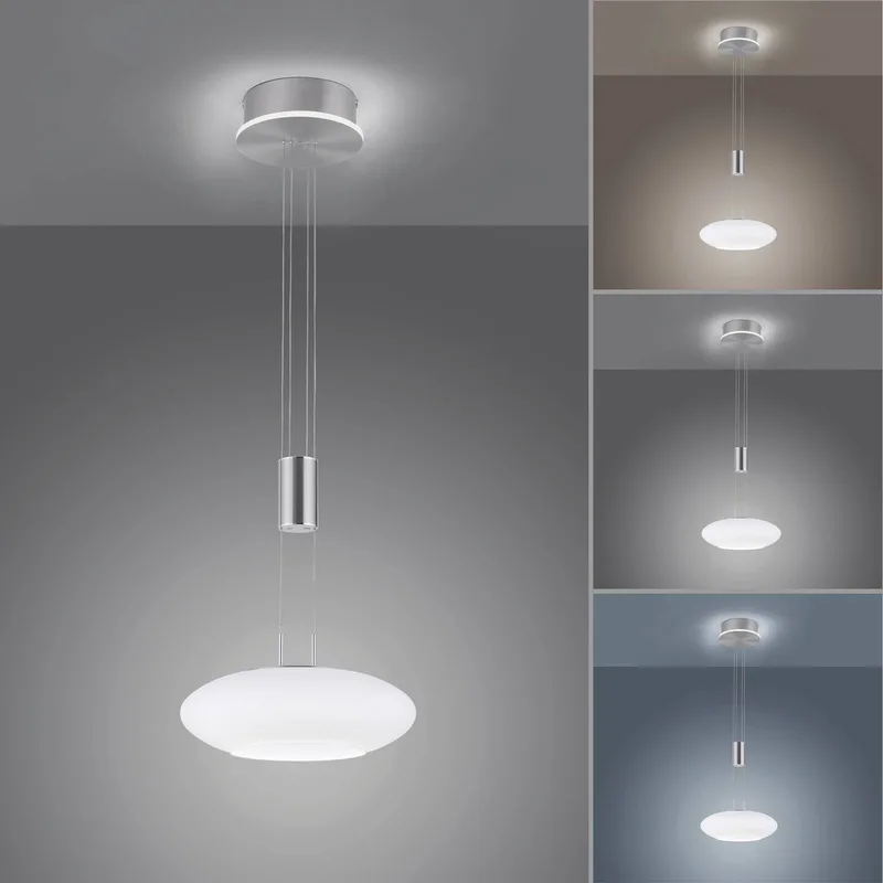 Paul Neuhaus Q-ETIENNE LED hanglamp, 1-lamp by Q-Smart-Home in Silver, White – product photo 4 of 5