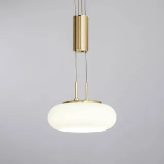 Paul Neuhaus Q-ETIENNE LED hanglamp 2-lamps by Q-Smart-Home in Mat messing, White – product photo 5 of 5