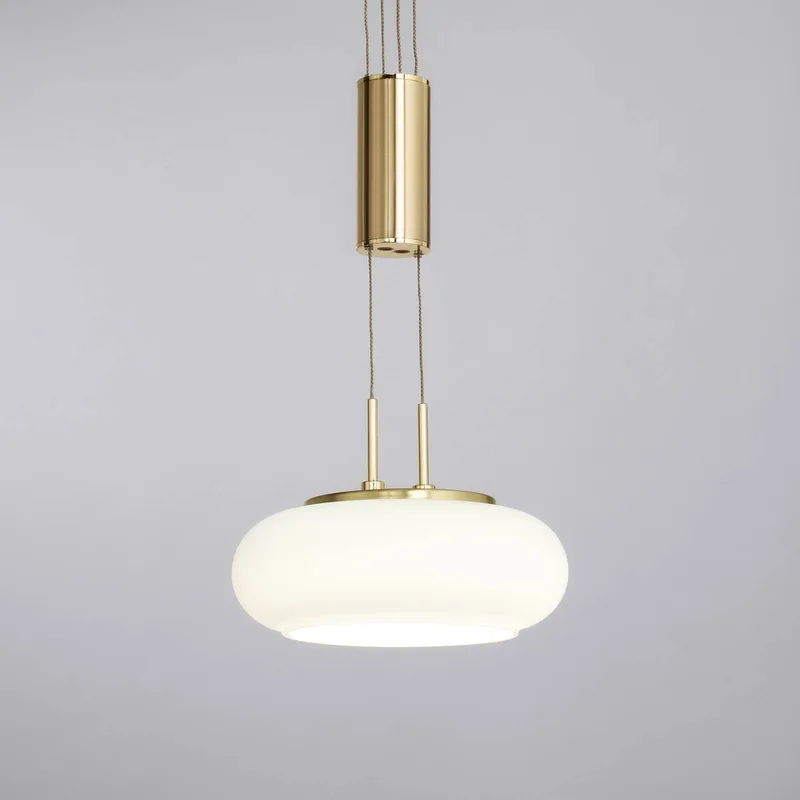 Paul Neuhaus Q-ETIENNE LED hanglamp 2-lamps by Q-Smart-Home in Mat messing, White – product photo 5 of 5
