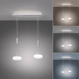 Paul Neuhaus Q-ETIENNE LED hanglamp, 2-lamps by Q-Smart-Home in Silver, White – product photo 3 of 5