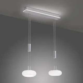 Paul Neuhaus Q-ETIENNE LED hanglamp, 2-lamps by Q-Smart-Home in Silver, White – product photo 1 of 5