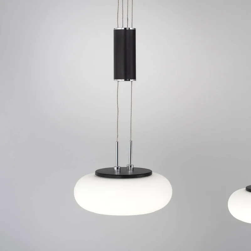 Paul Neuhaus Q-ETIENNE LED hanglamp 2-lamps, zwart by Q-Smart-Home in Black, White – product photo 4 of 5
