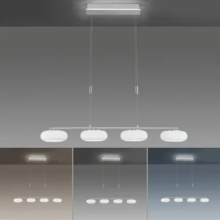 Paul Neuhaus Q-ETIENNE LED hanglamp, 4-lamps by Q-Smart-Home in Silver, White – product photo 2 of 5