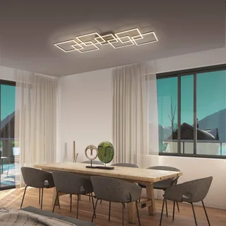 Paul Neuhaus Q-INIGO LED plafondlamp 107 cm by Q-Smart-Home in Silver, White – product photo 2 of 5
