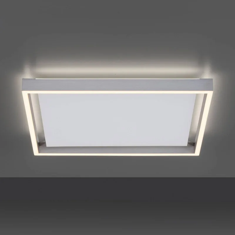 Paul Neuhaus Q-KAAN LED plafondlamp, 45x45cm de Q-Smart-Home en Argent, Blanc – photo du produit