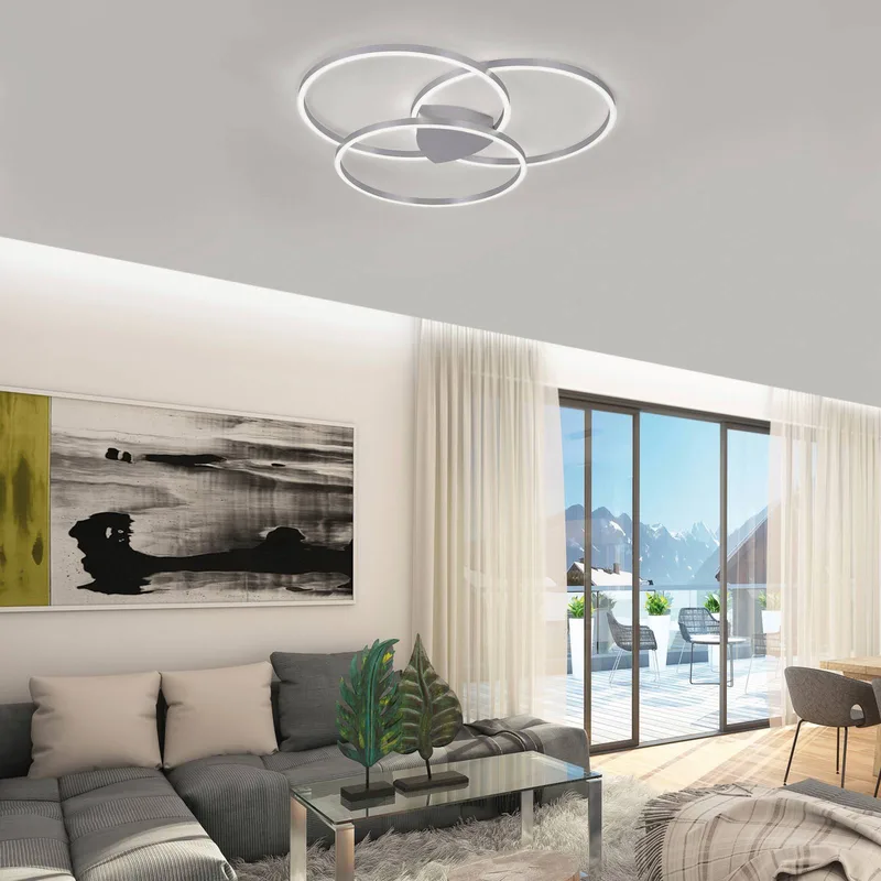 Paul Neuhaus Q-KATE LED plafondlamp by Q-Smart-Home in Silver, White – product photo 3 of 5