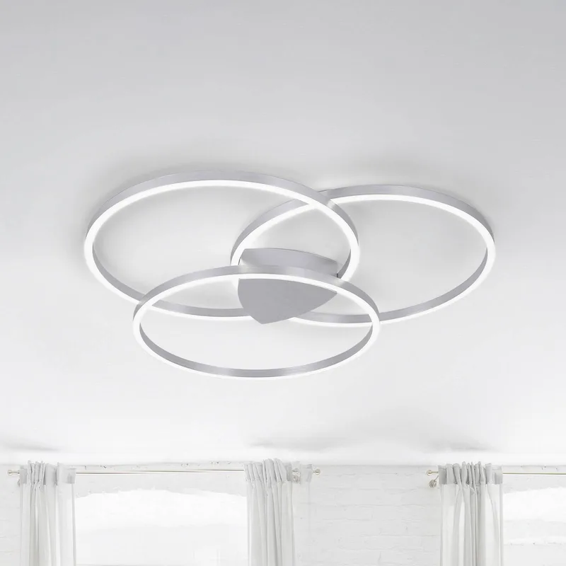 Paul Neuhaus Q-KATE LED plafondlamp by Q-Smart-Home in Silver, White – product photo 1 of 5