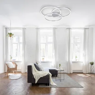 Paul Neuhaus Q-KATE LED plafondlamp by Q-Smart-Home in Silver, White – product photo 2 of 5