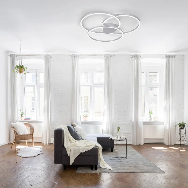 Paul Neuhaus Q-KATE LED plafondlamp by Q-Smart-Home in Silver, White – product photo 2 of 5