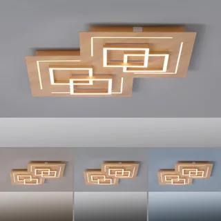 Paul Neuhaus Q-LINEA LED plafond houtdecor 60cm by Q-Smart-Home in Brown, White – product photo 5 of 5