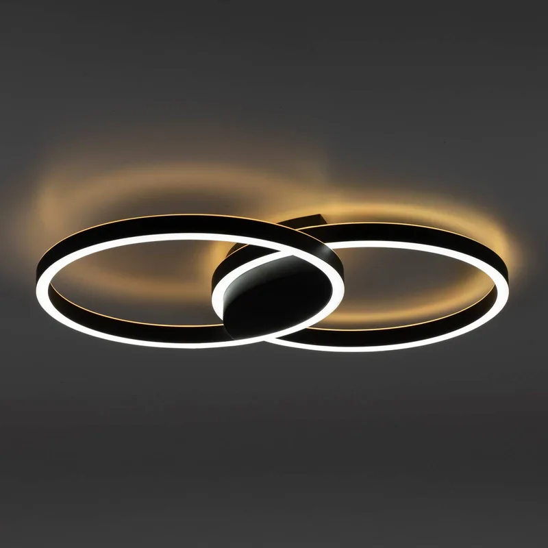 Paul Neuhaus Q-MARKO LED plafondlamp, 2-lamps rond by Q-Smart-Home in Black, White – product photo 5 of 5